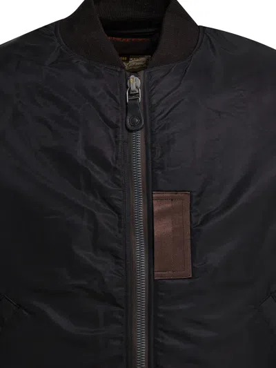 Buzz Rickson's Patched Bomber Coat In Black