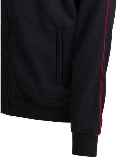 Alexander Mcqueen Blue Cotton Sweatshirt In Black