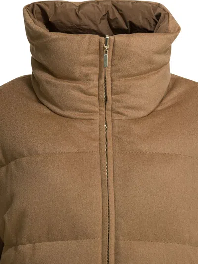 Max Mara The Cube Brown Camel Jacket In Brown