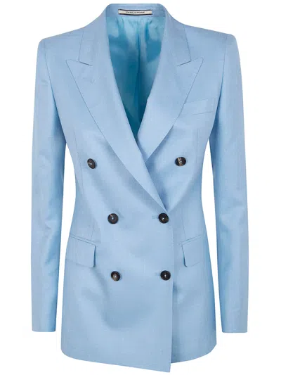 Tagliatore Doublebreasted Wool Jacket In Blue