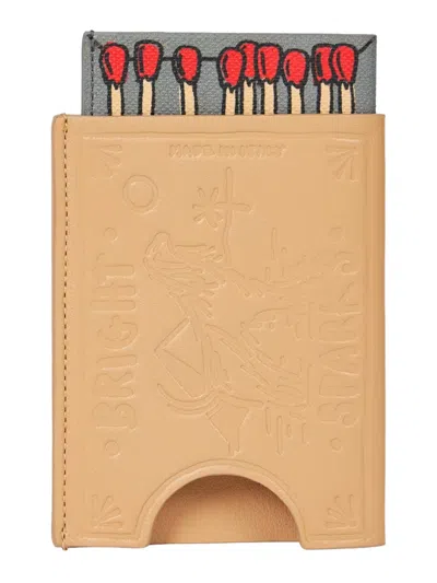 Paul Smith Match Box Matchstick Pattern Card Holder In Brown