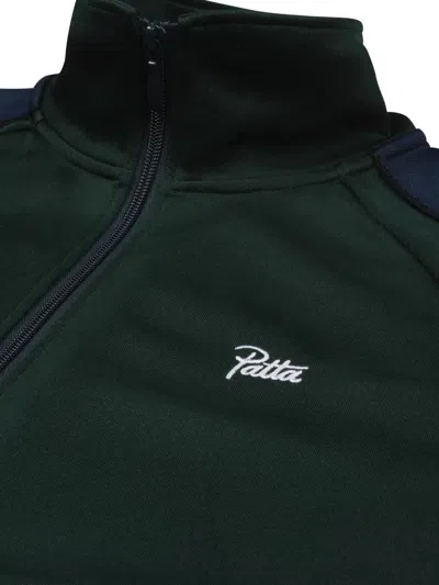 Patta Zip-up High-collar Sweatshirt In Pattern