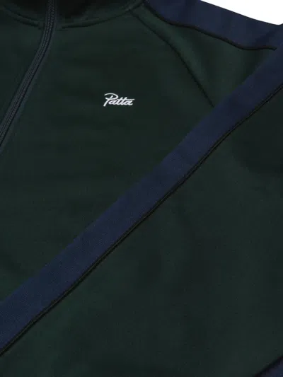 Patta Zip-up High-collar Sweatshirt In Pattern
