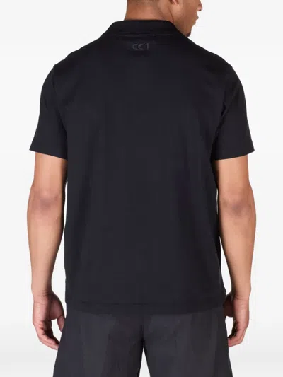 Ciaran Polo-collar T-shirt In Black