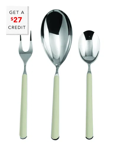 Mepra 3pc Serving Set In Silver
