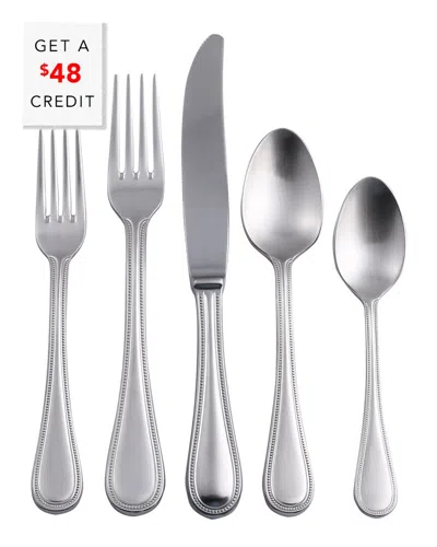 Mepra Perla Ice 5-piece Flatware Set In Silver