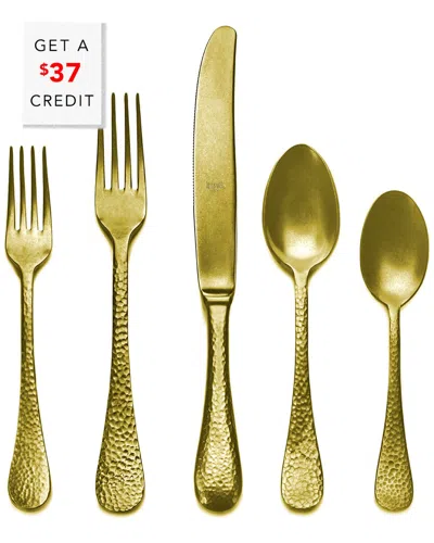 Mepra Epoque 5-piece Flatware Set In Gold
