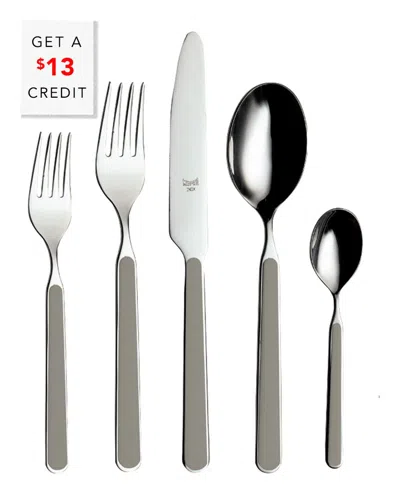 Mepra 5pc Flatware Set With $11 Credit In Gray