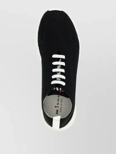 Kiton Knit Upper Sneakers Pull Tab Rubber Sole In Multi