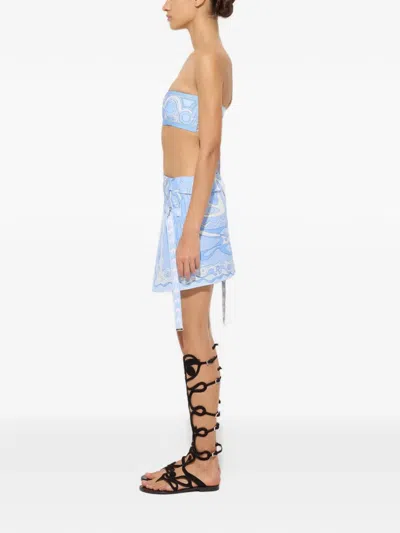 Pucci Angoli-print Strapless Top In Multi
