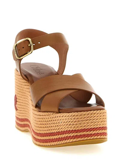 Chloé Elegant Sandal With 10.5 Cm Heel Height For Women In Brown
