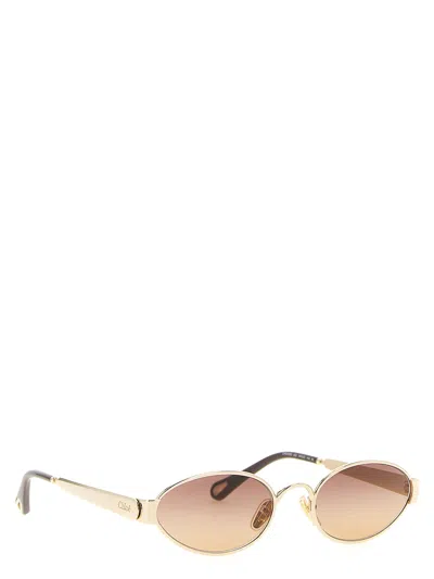 Chloé 54 Sunglasses Multicolor In Gold