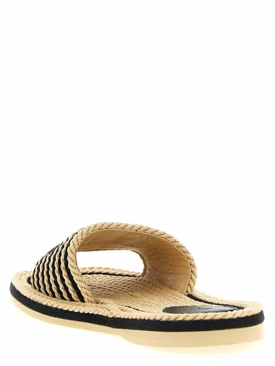 Chloé Sandals 19a With Shaped Straps In White Leather For Women In Neutral