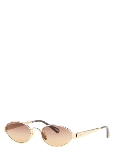 Chloé 54 Sunglasses Multicolor In Gold