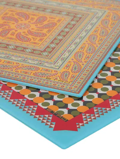 Etro Placemats Set In Multi
