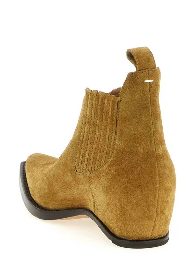 Maison Margiela Western Chelsea Heel-less Ankle Boots In Multi