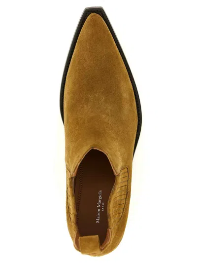 Maison Margiela Western Chelsea Heel-less Ankle Boots In Multi