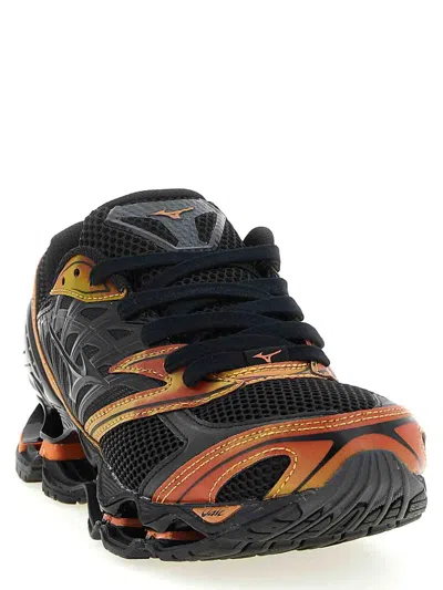 Mizuno Mesh Trainers With Structured Sole In Multi