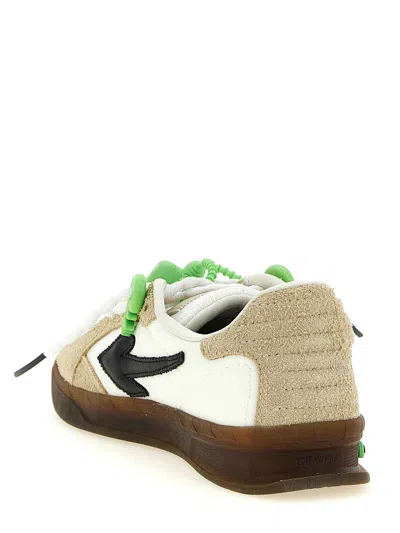Off-white Beige End Of Play Suede Sneakers In Neutral