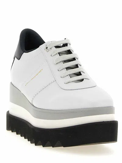Stella Mccartney Elyse Wedge Sneakers In Polyurethane In Multi