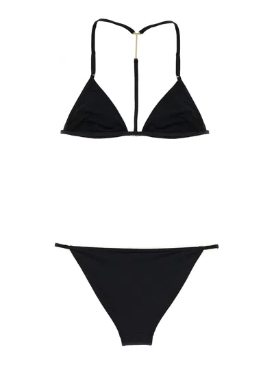 Tom Ford Triangle Bikini Set Adjustable Straps Hardware In Black
