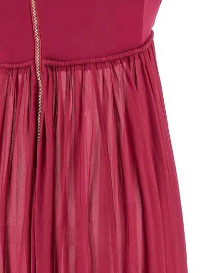 Zimmermann Strapless Gathered Jersey Gown In Burgundy