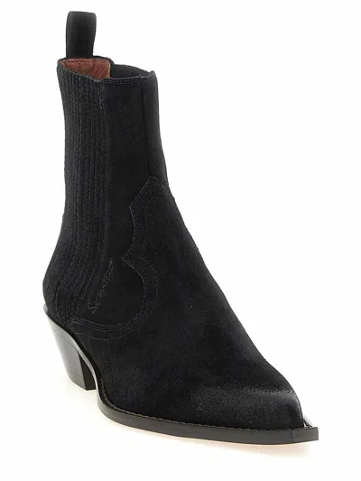 Sonora Hernan Ankle Boots Pointed Toe Pull Tab In Animal Print