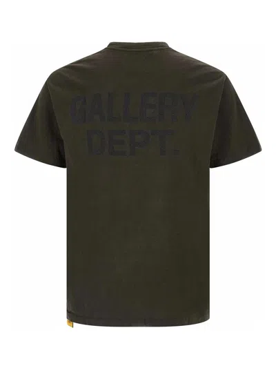 Gallery Dept. Logo-print Washed-effect T-shirt In Black