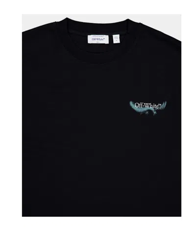 Off-white Logo Graphic Crew Neck Short Sleeve T-shirt In Black