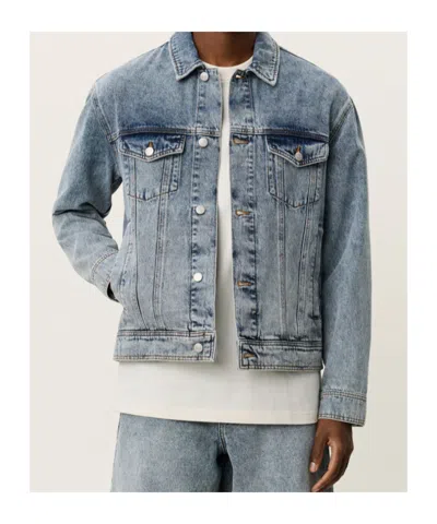Les Deux Buttoned Flap-pocket Jacket In Blue