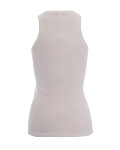 Lacoste Canotta Slim Fleur In White