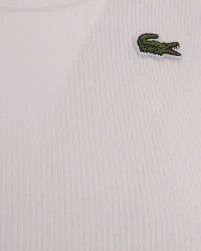 Lacoste Canotta Slim Fleur In White