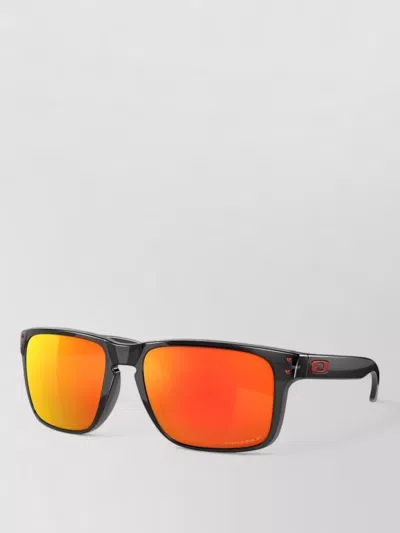 Oakley Rectangular Frame Sunglasses Silk Nylon Blend In Black