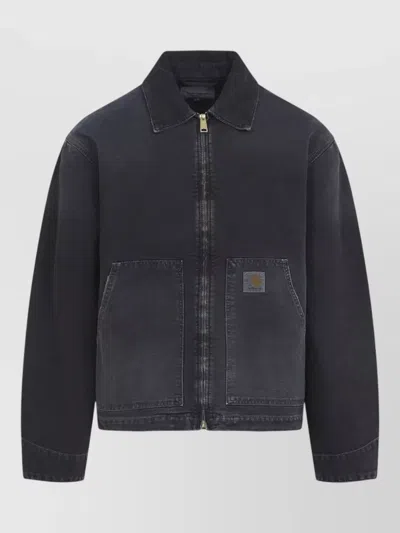 Carhartt Arcan Work Jacket Cotton Canvas In Black