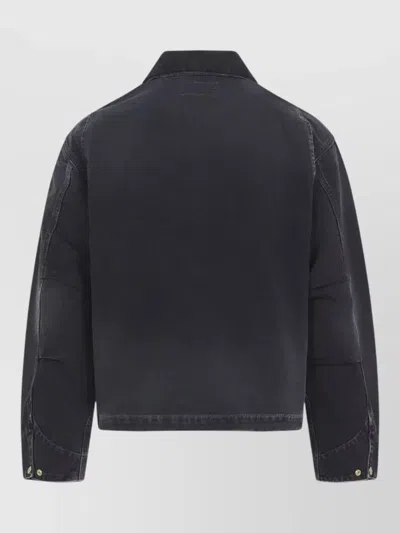 Carhartt Arcan Work Jacket Cotton Canvas In Black