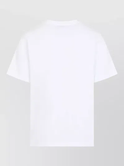 Casablanca Tennis Club Short Sleeve Cotton T Shirt In White