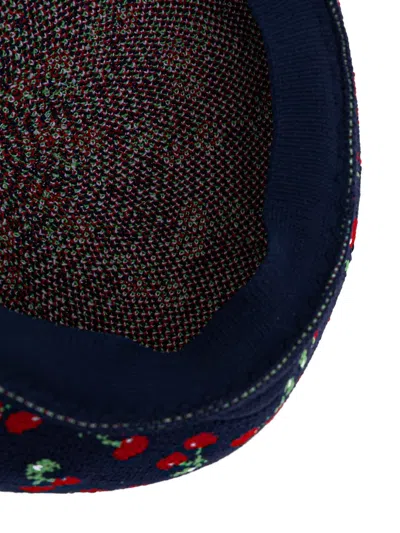 Kangol Tropic Cherry-pattern Beret In Blue