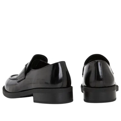 Prada Triangle-logo Slip-on Loafers In Black