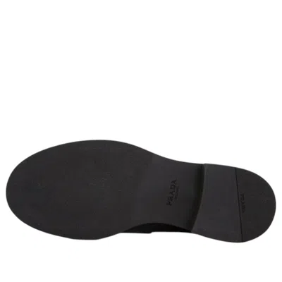 Prada Triangle-logo Slip-on Loafers In Black