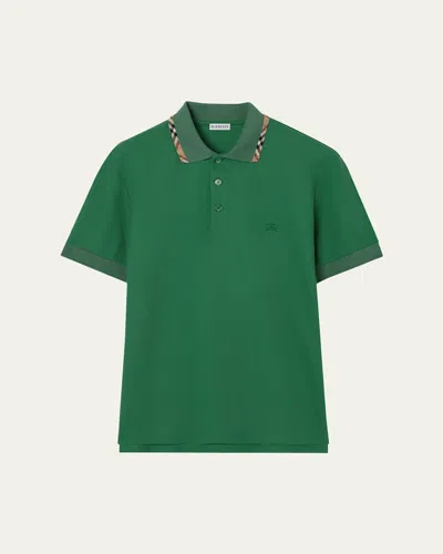 Burberry Equestrian Knight Embroidered Pocket T-shirt In Size M In Multi