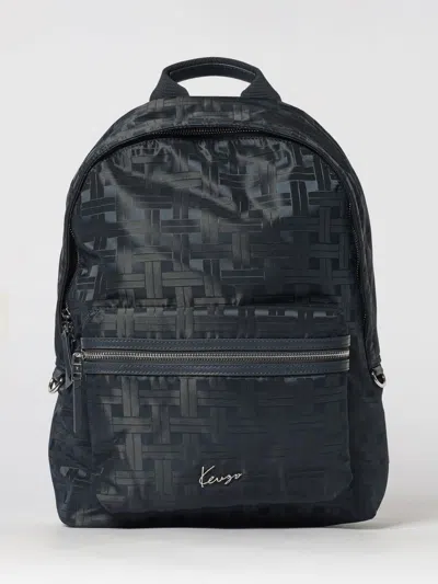 Kenzo Zip-fastening Pattern Backpack In Blue