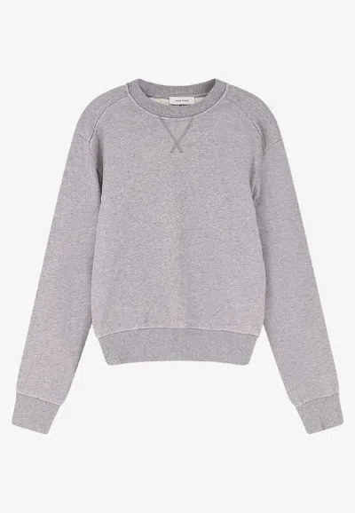 Entire Studios Crewneck Pullover Sweatshirt In Gray