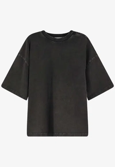 Entire Studios Oversized Crew Neck T-shirt In Black