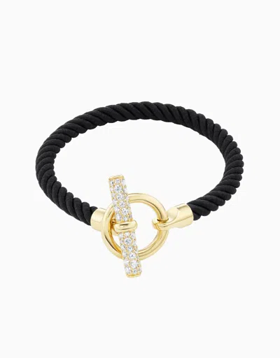 Emily P Wheeler Toggle Bracelet - Diamond, Black Silk (exclusive)