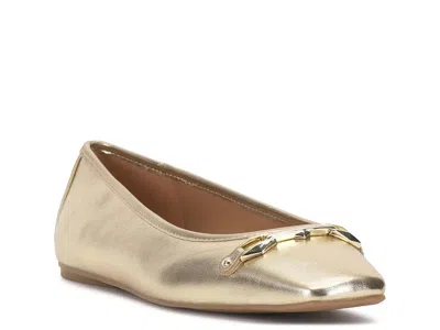 Vince Camuto Jenlea Ballet Flat In Gold