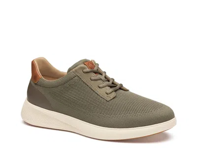 Johnston & Murphy Ackerson Knit Plain Toe Sneaker In Brown
