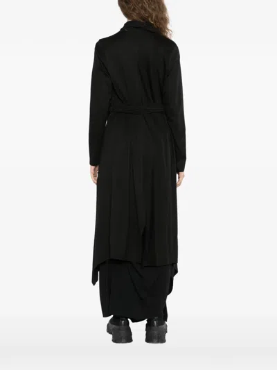 Limi Feu Asymmetric Open-front Coat In Black