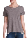 N:philanthropy Harlow Distressed Tee In Heather Grey