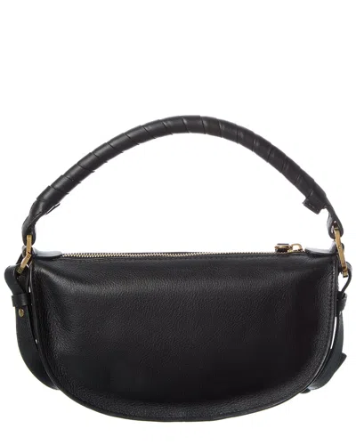 Chloé Mini Marcie Shoulder Bag In Soft Leather In Black