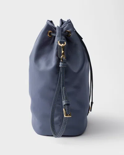 Prada Re-nylon Pouch In Blue